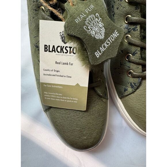 Blackstone SL-69 winter Moss black splatter high top sneaker or bootie size 39 - Picture 2 of 11